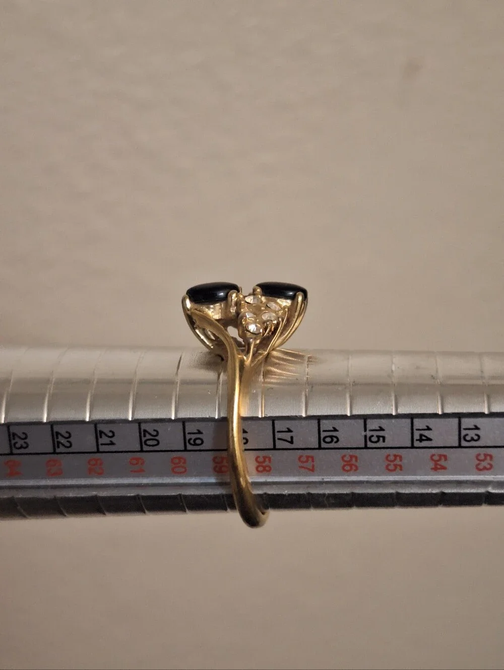 Onyx Style Cocktail Ring